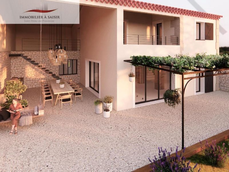 Mas restauré, 4 chambres, Piscine, en campagne à Saint Remy De Provence